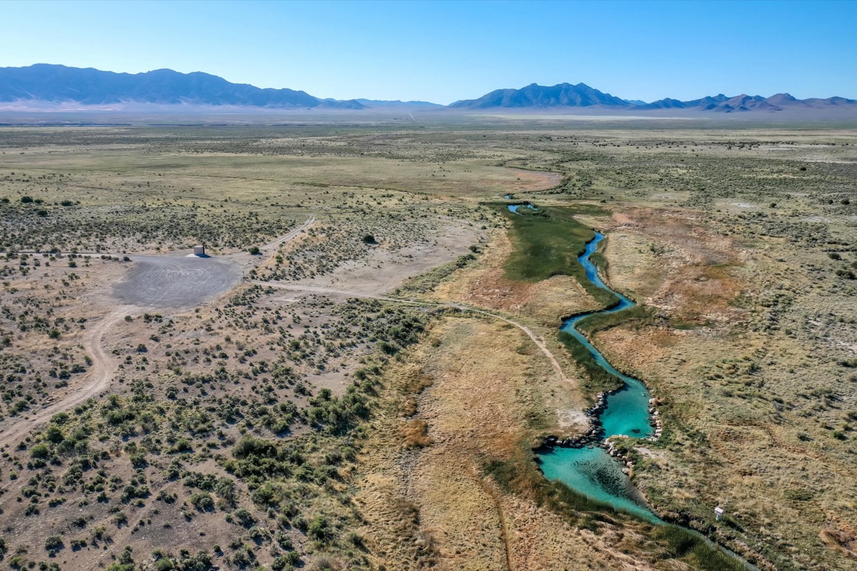 Aerial view of the Duckwater Reservation